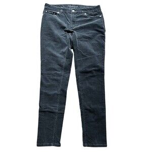 Michael Kors Pants‎ Women's Size 6 Gray Mid Rise Skinny Corduroy